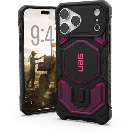 UAG Monarch Pro Apple iPhone 18 Pro / 17 Pro Hoesje MagSafe Paars Zwart afbeelding 1