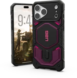 UAG Monarch Pro Apple iPhone 18 Pro / 17 Pro Hoesje MagSafe Paars Zwart afbeelding