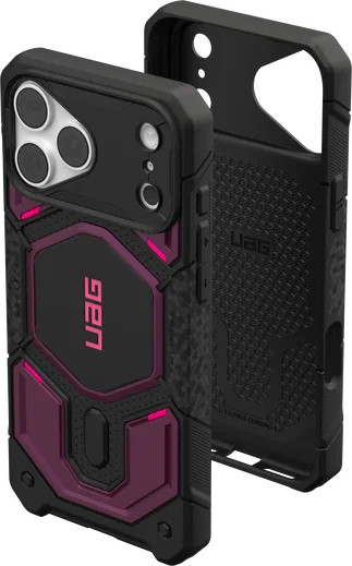 UAG Monarch Pro Apple iPhone 18 Pro / 17 Pro Hoesje MagSafe Paars Zwart afbeelding 2