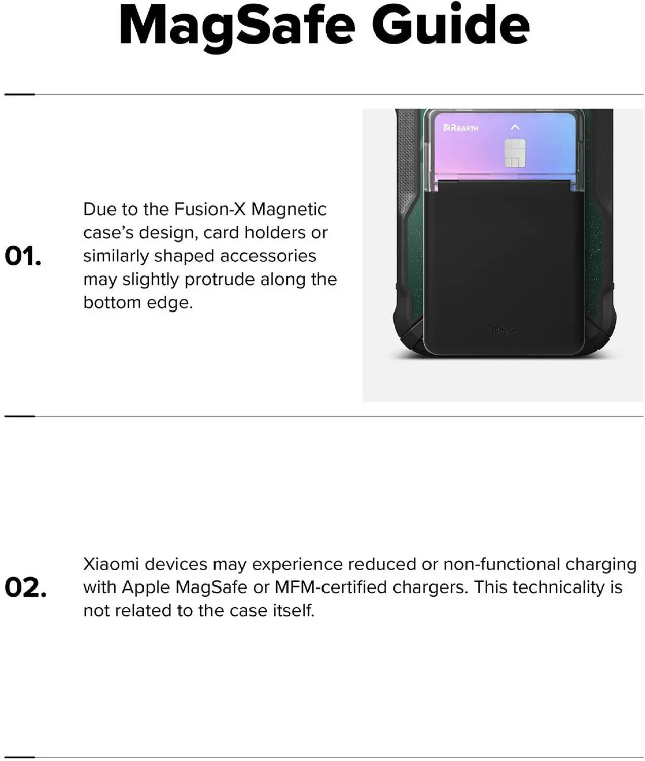 Ringke Fusion X Magnetic Xiaomi 17 Ultra Hoesje MagSafe Zwart afbeelding 18