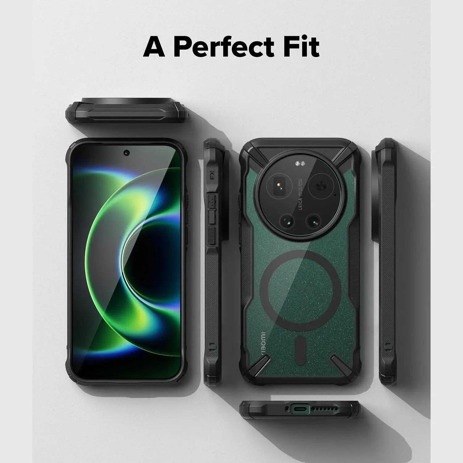 Ringke Fusion X Magnetic Xiaomi 17 Ultra Hoesje MagSafe Zwart afbeelding 12