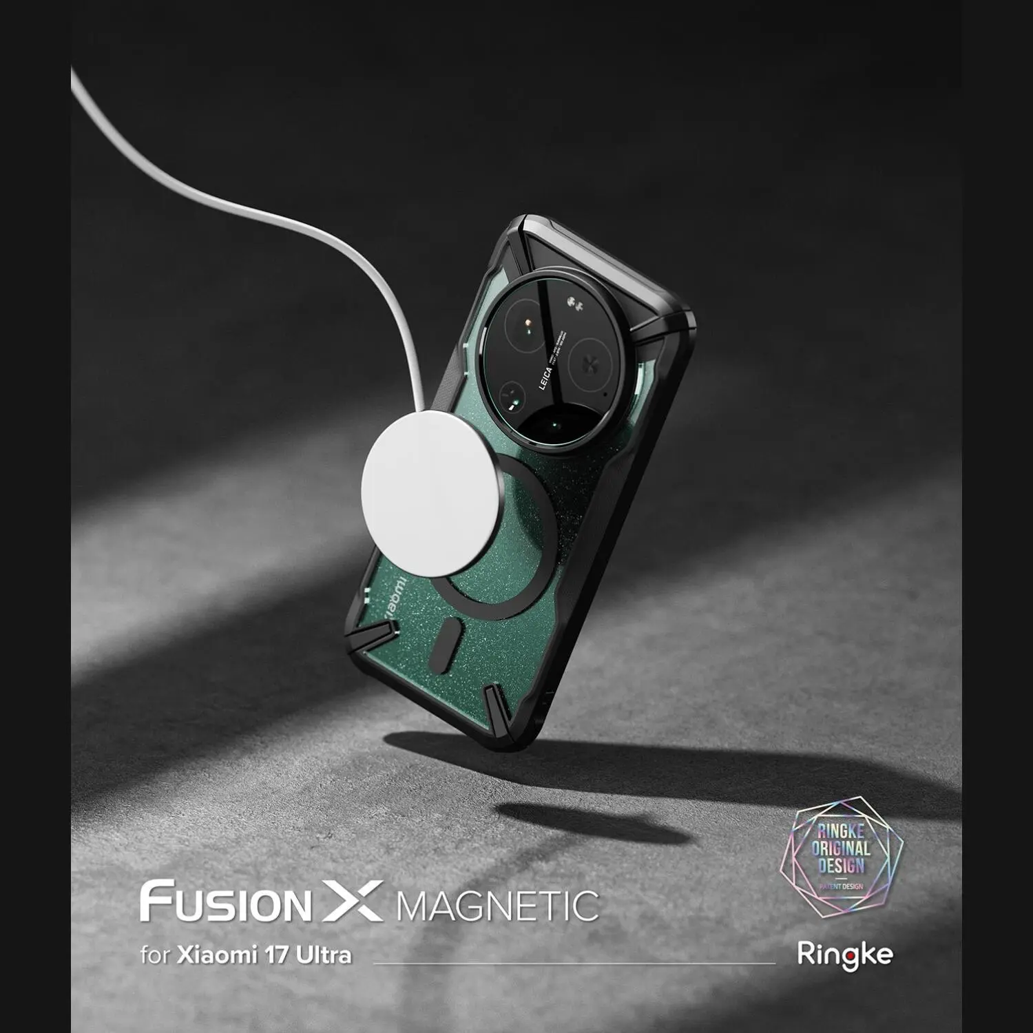 Ringke Fusion X Magnetic Xiaomi 17 Ultra Hoesje MagSafe Zwart afbeelding 2