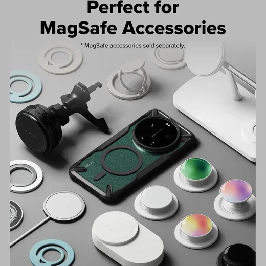 Ringke Fusion X Magnetic Xiaomi 17 Ultra Hoesje MagSafe Zwart afbeelding 4