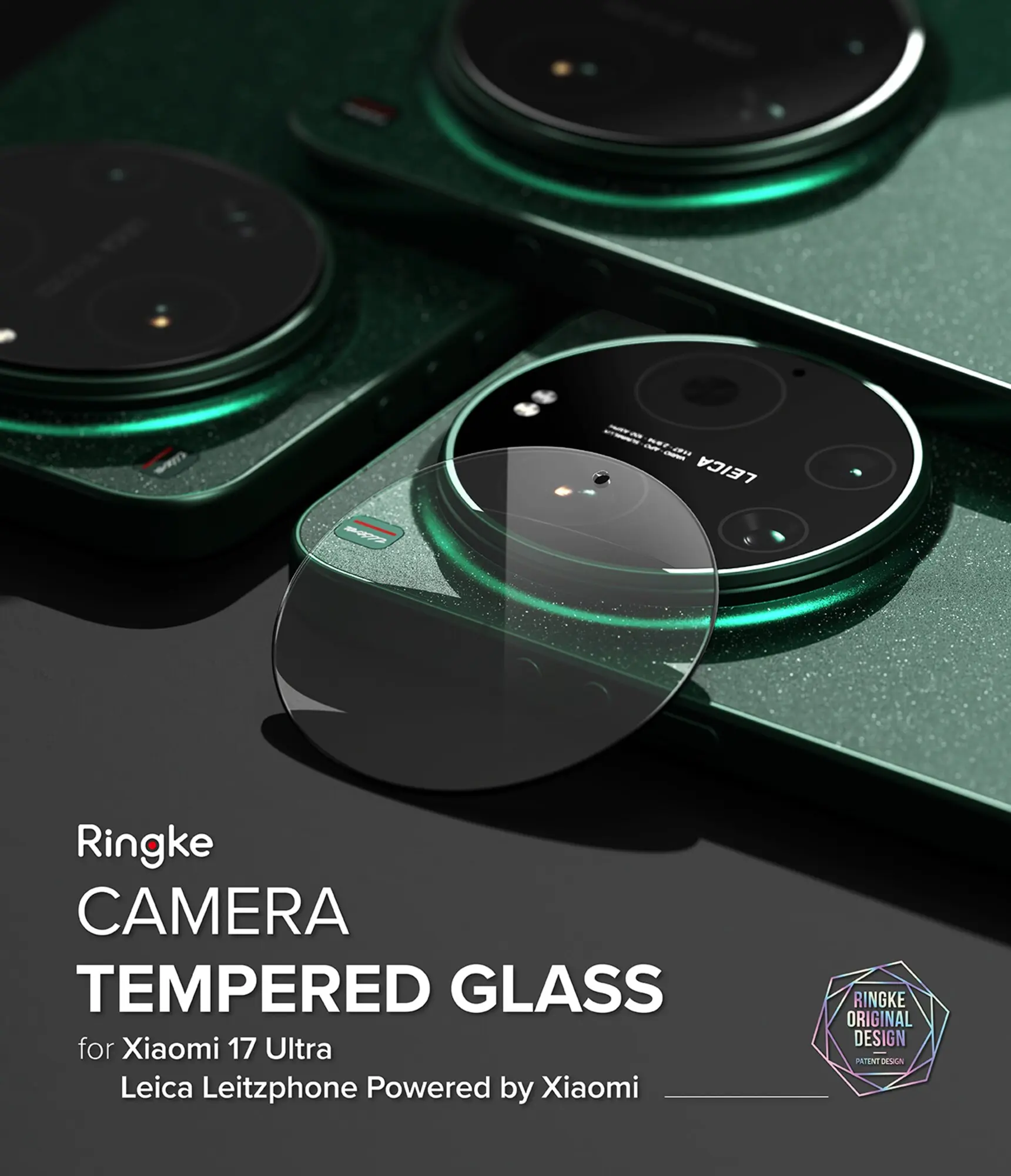 Ringke Camera Tempered Glass Xiaomi 17 Ultra Camera Protector 2-Pack afbeelding 2