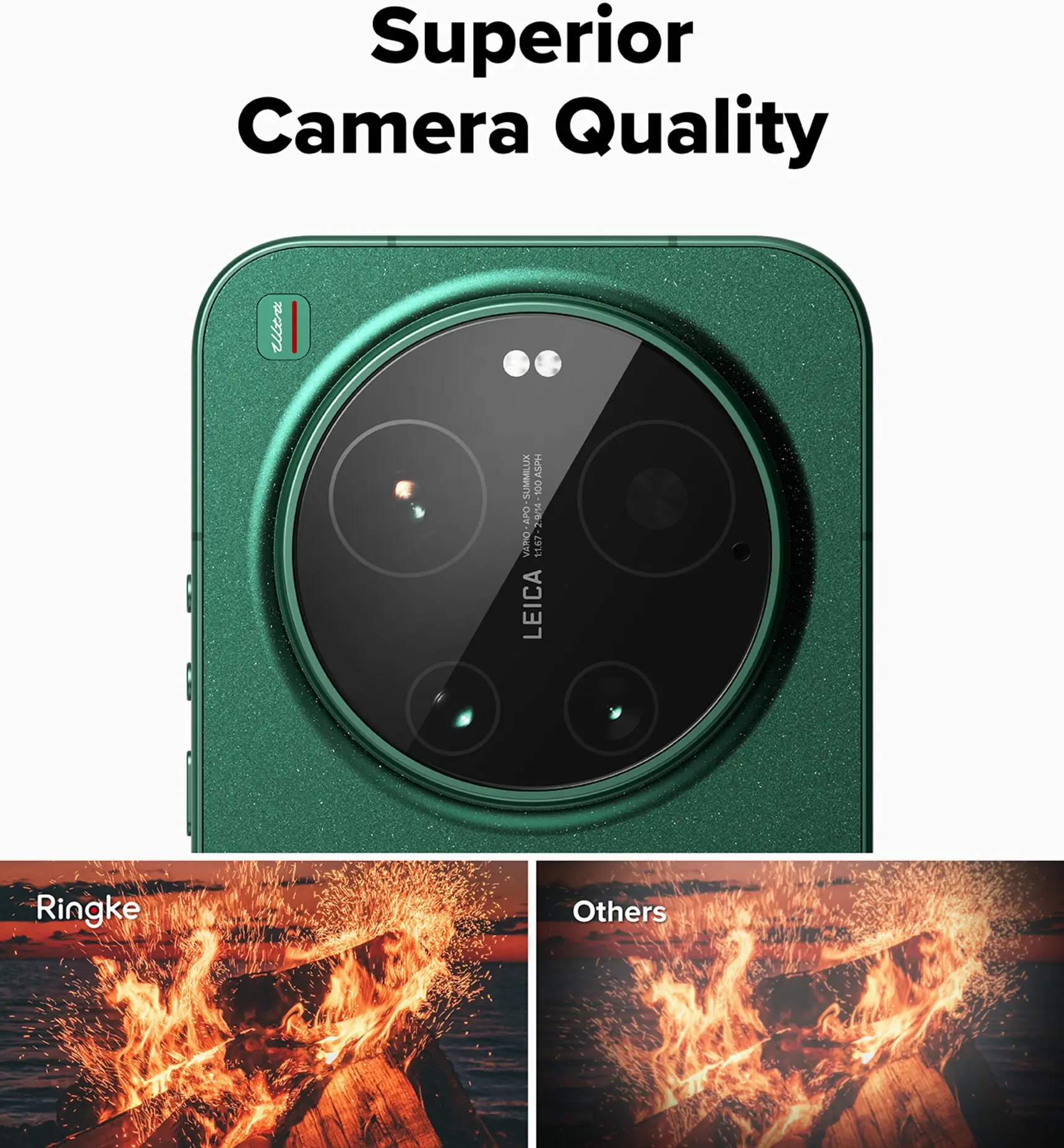 Ringke Camera Tempered Glass Xiaomi 17 Ultra Camera Protector 2-Pack afbeelding 6