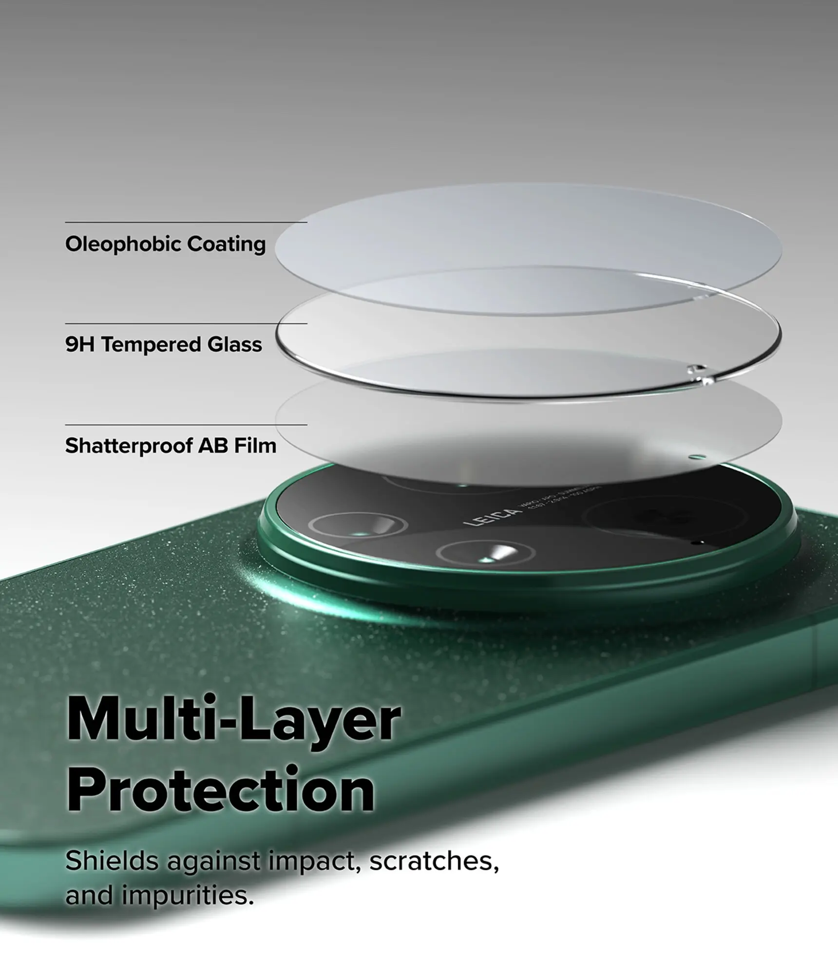 Ringke Camera Tempered Glass Xiaomi 17 Ultra Camera Protector 2-Pack afbeelding 5