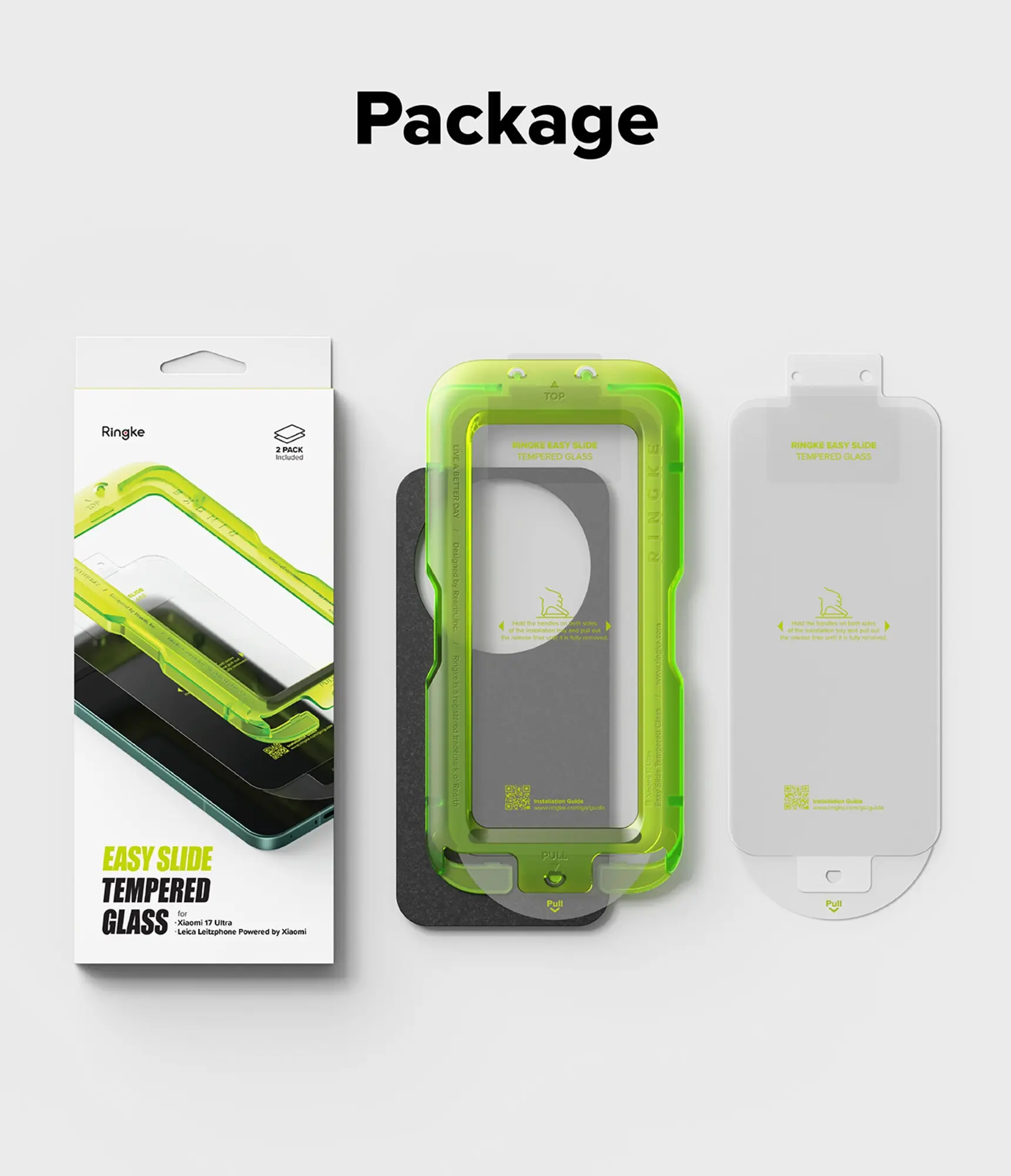 Ringke Easy Slide Xiaomi 17 Ultra Screen Protector met Jig 2-Pack afbeelding 14