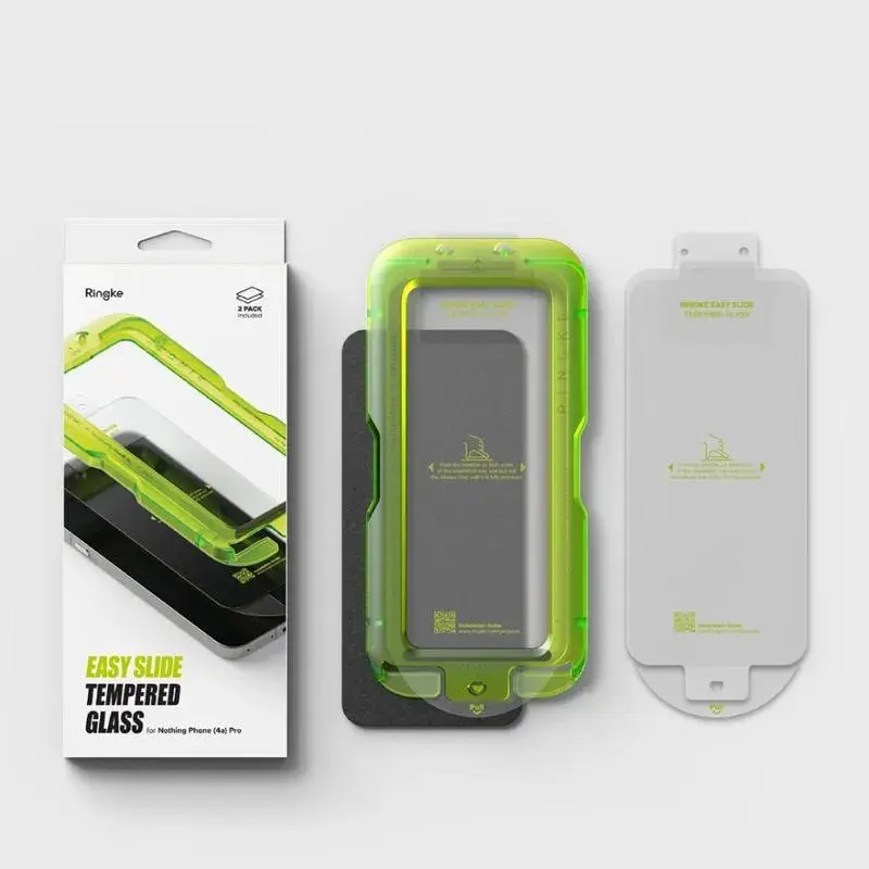 Ringke Nothing Phone 4a Screen Protector Tempered Glass 2-Pack afbeelding 3