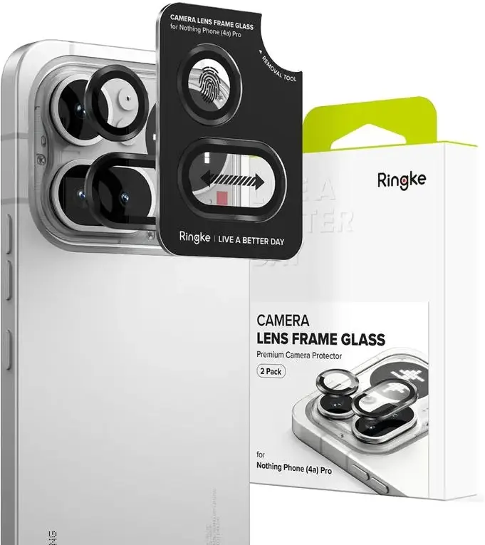 Ringke Camera Tempered Glass Nothing Phone 4a Camera Protector 2-Pack afbeelding 1