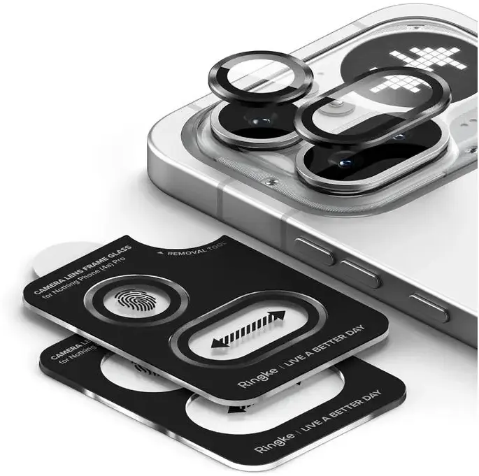 Ringke Camera Tempered Glass Nothing Phone 4a Camera Protector 2-Pack afbeelding 3