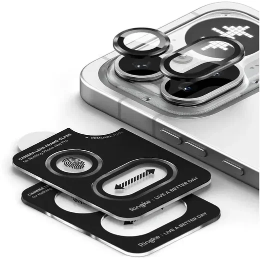 Ringke Camera Tempered Glass Nothing Phone 4a Camera Protector 2-Pack afbeelding 3