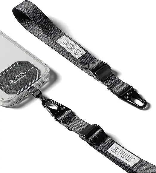 Ringke Koord Hand Strap Verstelbaar Universeel Polsbandje Zwart afbeelding 1