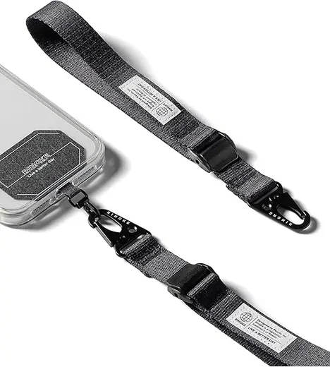 Ringke Koord Hand Strap Verstelbaar Universeel Polsbandje Zwart afbeelding 1
