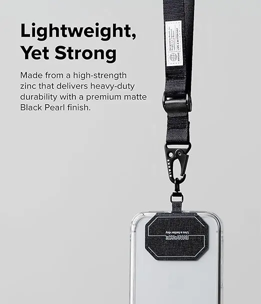 Ringke Koord Hand Strap Verstelbaar Universeel Polsbandje Zwart afbeelding 6