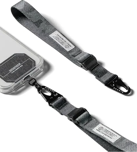 Ringke Koord Hand Strap Verstelbaar Universeel Polsbandje Camo Zwart afbeelding 1