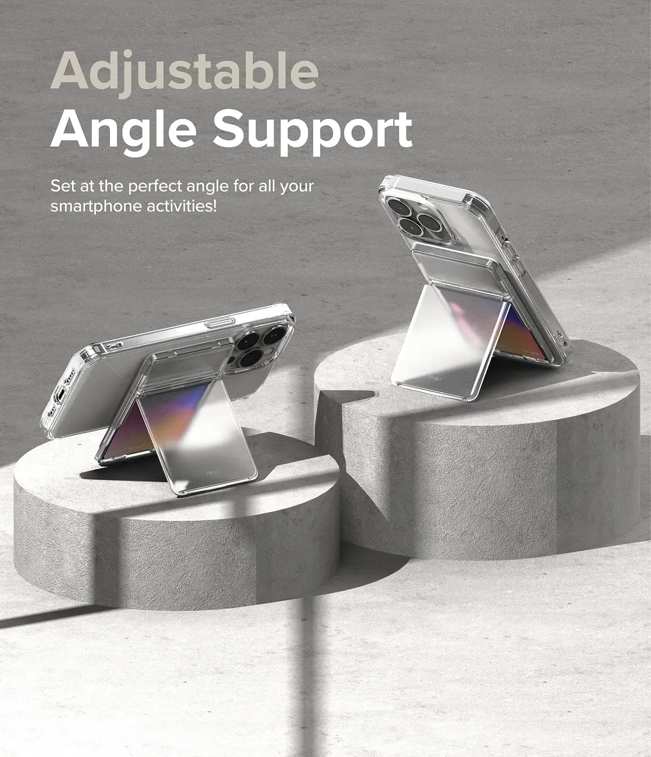 Ringke Magnetic Stand Slot Kaarthouder MagSafe Transparant afbeelding 3