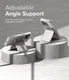 Ringke Magnetic Stand Slot Kaarthouder MagSafe Transparant Grijs afbeelding 3