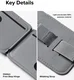 Ringke Stand Grip Wallet Magnetic MagSafe Kaarthouder met Standaard Grijs afbeelding 10