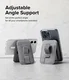 Ringke Stand Grip Wallet Magnetic MagSafe Kaarthouder met Standaard Grijs afbeelding 6