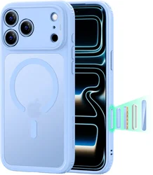 ESR Classic Hybrid Apple iPhone 18 Pro / 17 Pro Hoesje MagSafe Licht Blauw afbeelding