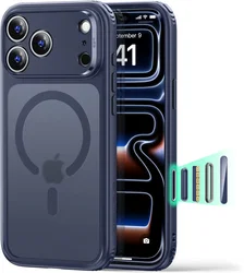 ESR Classic Hybrid Apple iPhone 18 Pro / 17 Pro Hoesje MagSafe Blauw afbeelding