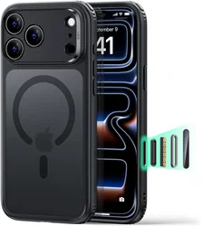 ESR Classic Hybrid Apple iPhone 18 Pro / 17 Pro Hoesje MagSafe Zwart afbeelding