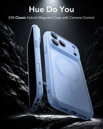 ESR Classic Hybrid iPhone 18 Pro Max / 17 Pro Max Hoesje MagSafe Licht Blauw afbeelding 5