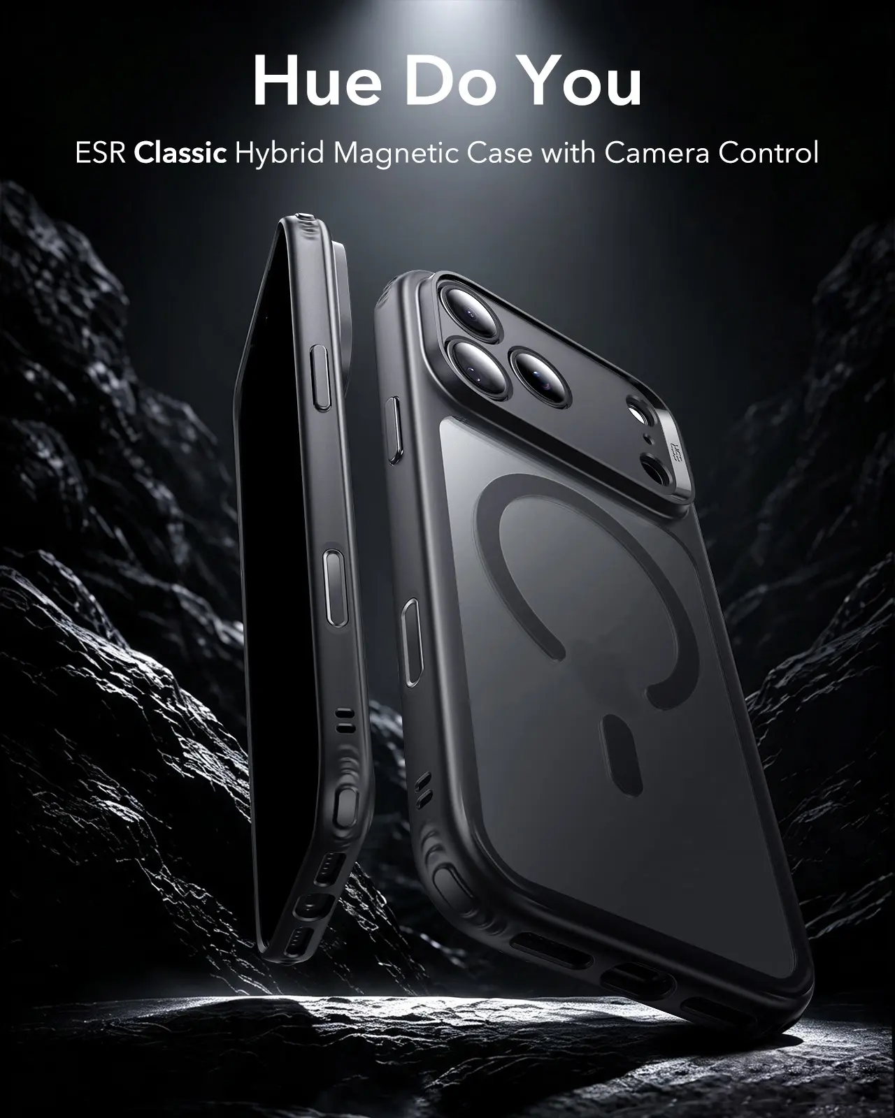 ESR Classic Hybrid iPhone 18 Pro Max / 17 Pro Max Hoesje MagSafe Zwart afbeelding 5