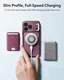 ESR Classic Hybrid MagSafe iPhone 18 Pro / 17 Pro Hoesje met Stand Burgundy afbeelding 5