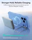 ESR Cyber Tough iPhone 18 Pro Max / 17 Pro Max Hoesje MagSafe Stand Licht Blauw afbeelding 7