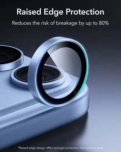 ESR Armorite Apple iPhone 18 Pro / Pro Max Camera Lens Protector Blauw afbeelding 3