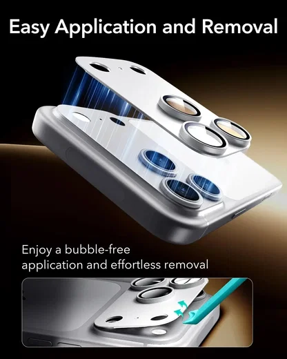 ESR Armorite Pro Full Coverage iPhone 18 Pro Camera Protector Matched Zilver afbeelding 7