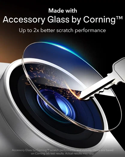 ESR Armorite Pro Full Coverage iPhone 18 Pro Camera Protector Matched Zilver afbeelding 4