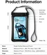 Ringke Floating Waterdicht Telefoonhoesje met Koord IPX8 Zwart afbeelding 13