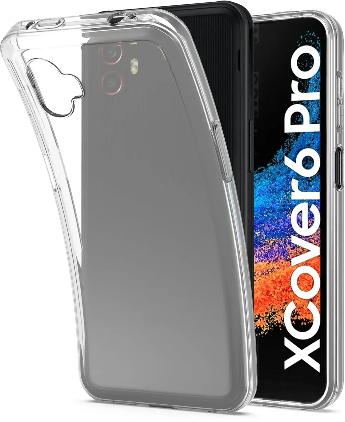 Samsung Galaxy Xcover 6 Pro Hoesje Dun TPU Back Cover Transparant afbeelding 1
