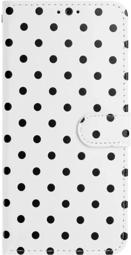 OnePlus Nord 6 Hoesje Portemonnee Book Case Polka Dot Wit afbeelding 8