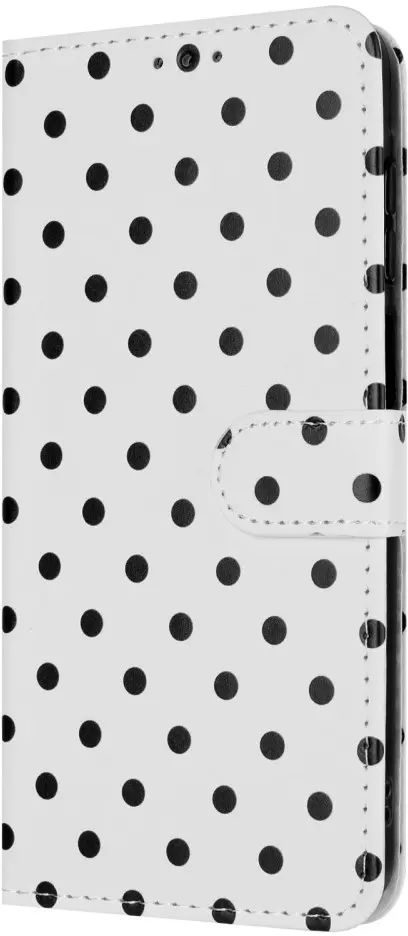OnePlus Nord 6 Hoesje Portemonnee Book Case Polka Dot Wit afbeelding 9