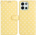 OnePlus Nord 6 Hoesje Portemonnee Book Case Polka Dot Geel