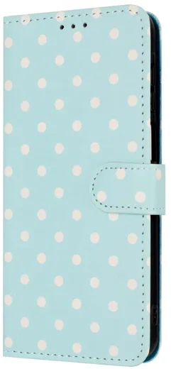 OnePlus Nord 6 Hoesje Portemonnee Book Case Polka Dot Blauw afbeelding 9