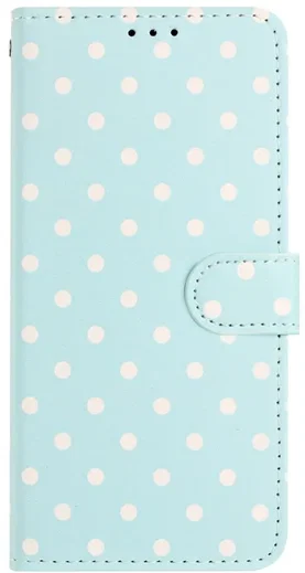OnePlus Nord 6 Hoesje Portemonnee Book Case Polka Dot Blauw afbeelding 8