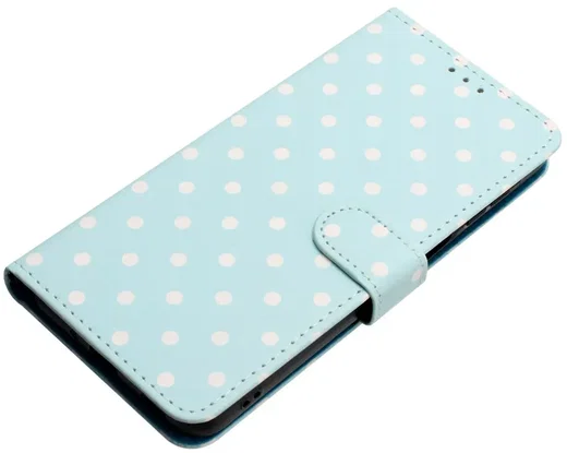 OnePlus Nord 6 Hoesje Portemonnee Book Case Polka Dot Blauw afbeelding 11