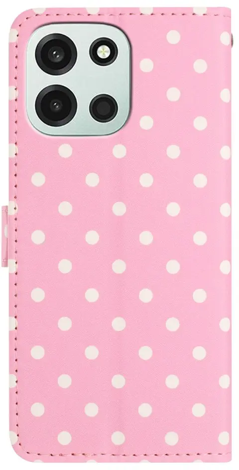 OnePlus Nord 6 Hoesje Portemonnee Book Case Polka Dot Roze afbeelding 7