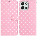 OnePlus Nord 6 Hoesje Portemonnee Book Case Polka Dot Roze
