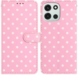 OnePlus Nord 6 Hoesje Portemonnee Book Case Polka Dot Roze afbeelding