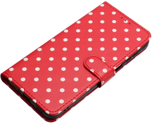 OnePlus Nord 6 Hoesje Portemonnee Book Case Polka Dot Rood afbeelding 11