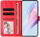 OnePlus Nord 6 Hoesje Portemonnee Book Case Polka Dot Rood afbeelding 6