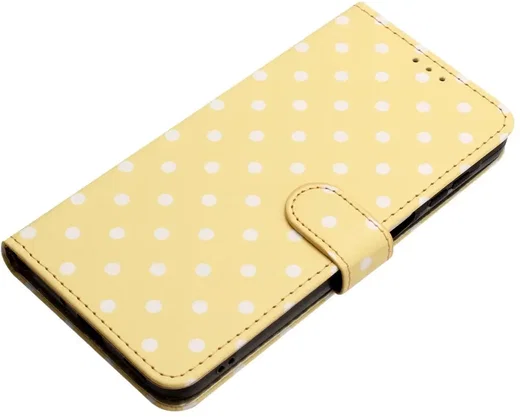 Honor Magic 8 Pro Hoesje Portemonnee Book Case Polka Dot Geel afbeelding 11