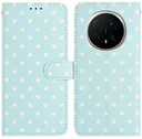 Honor Magic 8 Pro Hoesje Portemonnee Book Case Polka Dot Blauw