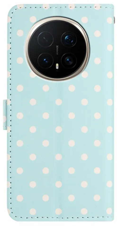 Honor Magic 8 Pro Hoesje Portemonnee Book Case Polka Dot Blauw afbeelding 7