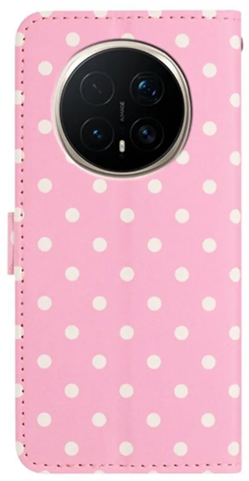 Honor Magic 8 Pro Hoesje Portemonnee Book Case Polka Dot Roze afbeelding 7